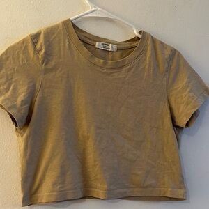 Cotton On Beige Cropped Tee- Preloved
